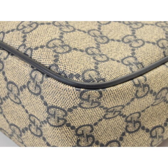 GUCCI GG Plus Shoulder Bag Beige Navy Blue - Picture 7 of 12